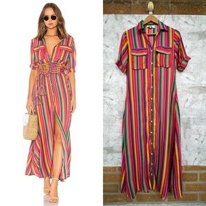 ALL THINGS MOCHI Isabella Dress in Rainbow size small